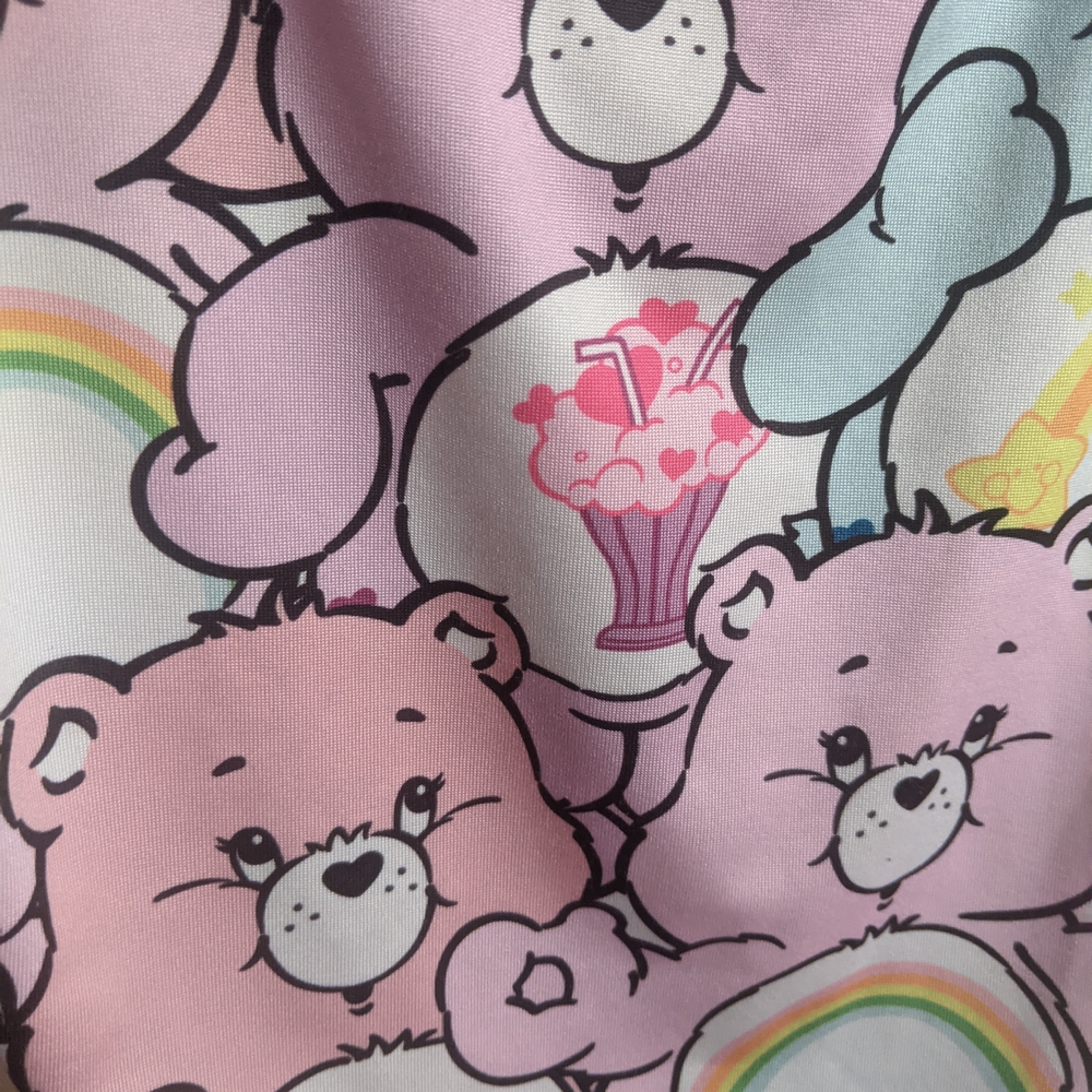 Cute Pink Bear Print Swimsuit or Bodysuit Women's Medium